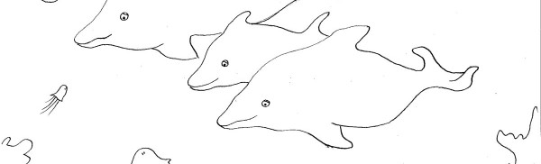 kleurplaat-dolfijnen